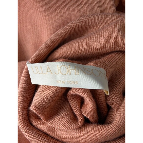 Ulla Johnson Orange Peach Liana Wool Silk Turtleneck Size M - Picture 9 of 9